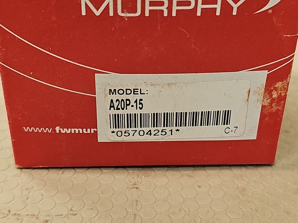 Murphy Swichgage Pressure Gauge A20P-15 PN 05704251  NEW