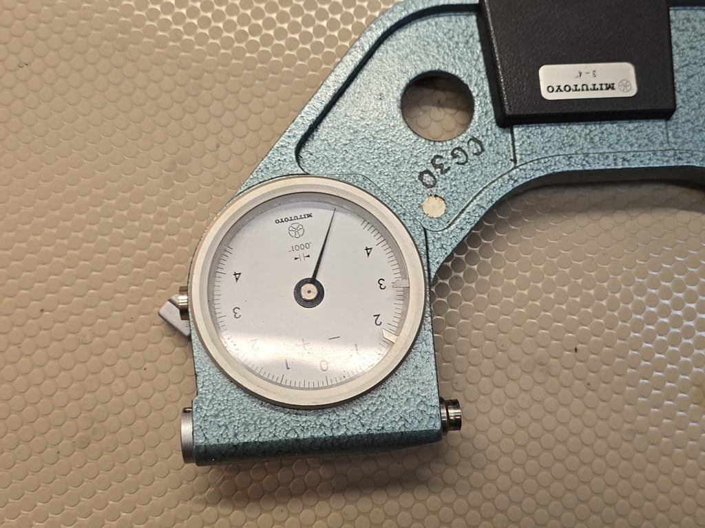 Mitutoyo 510-134 Indicating Micrometer 3-4" Range .0001" *MINTY* $1400 MSRP
