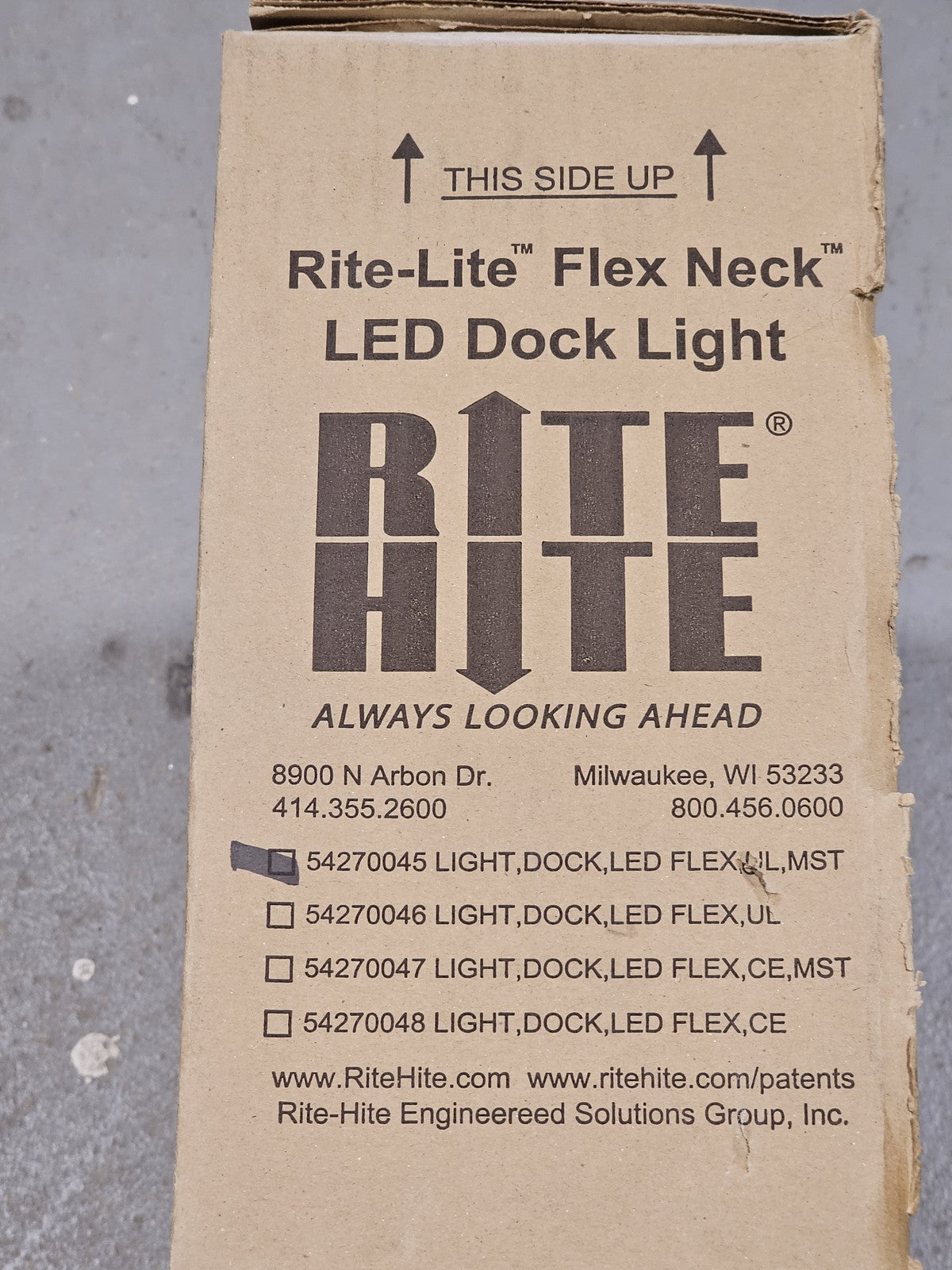 Rite-Lite 54270045 Flex Neck LED Dock Light UL MST 18W