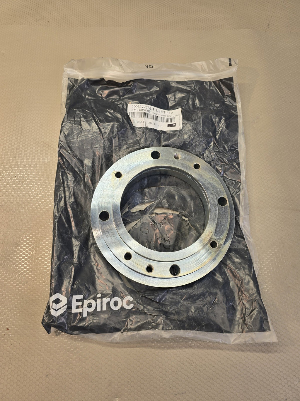 Epiroc 3719 0057 99 Flange Wire Line U4/U6 New Genuine OEM Drill Rig Part