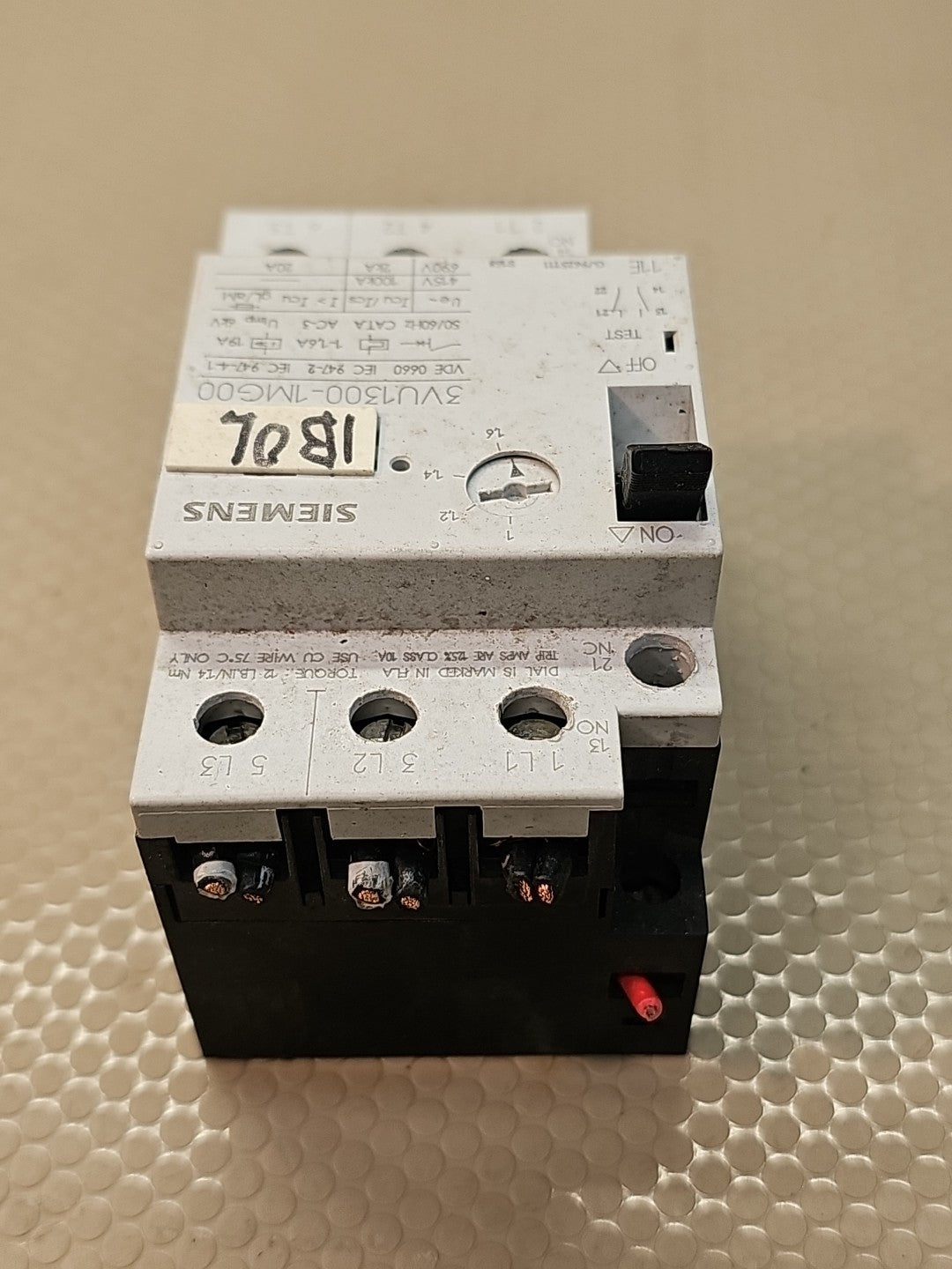 Siemens 3VU1300-1MD00 / 3VU1300-1MF00 / 3VU1300-1MG00 Circuit Breaker 
