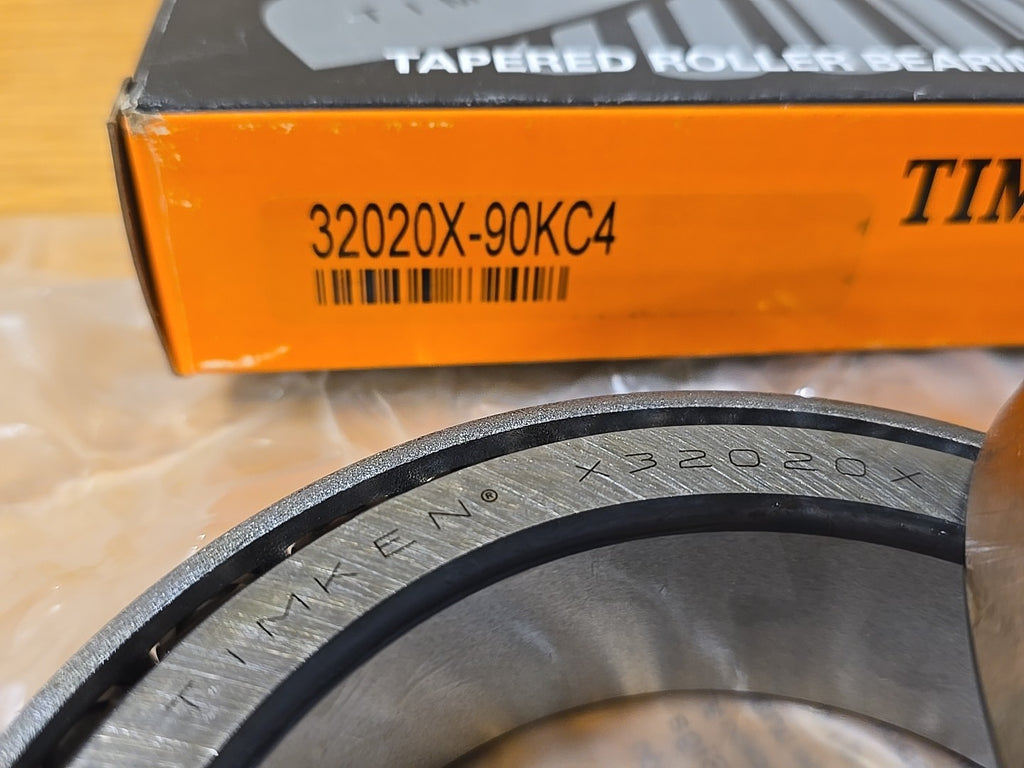 TIMKEN 32020X 90KC4 TAPERED ROLLER BEARING Y32020X X32020X Cup And Cone 
