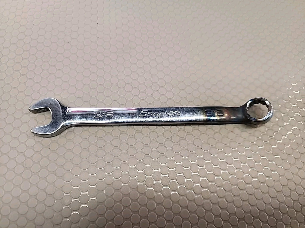 Snap On 3/8" 12PT Short Chrome Combination Wrench OEX120B *modified*