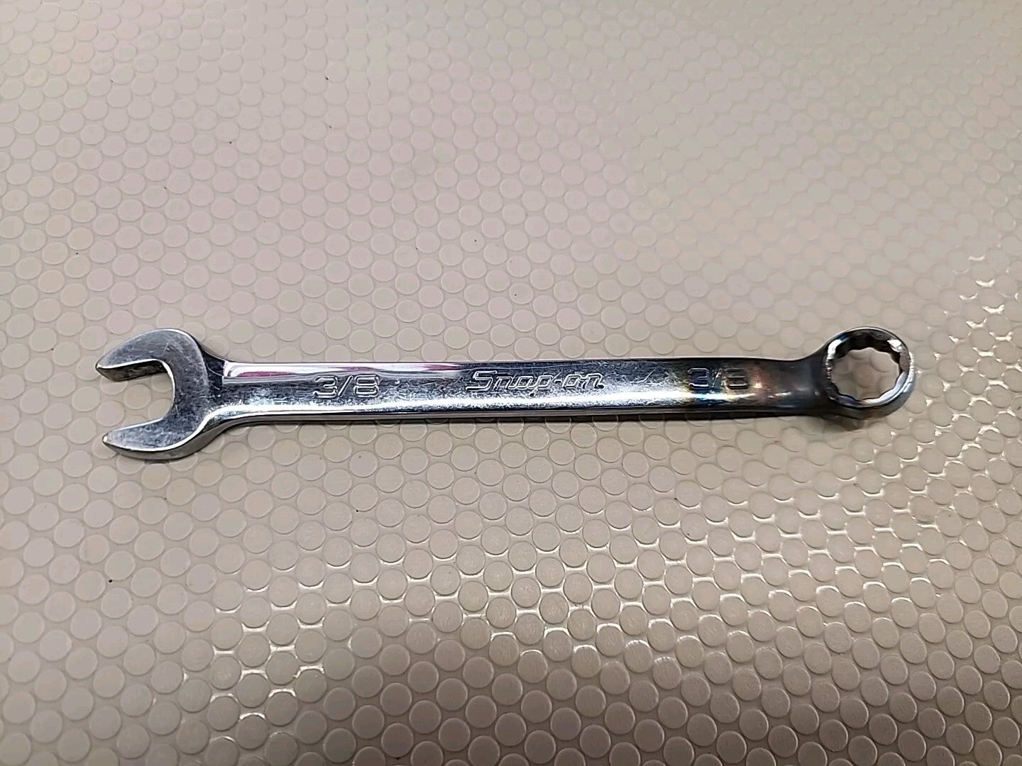 Snap On 3/8" 12PT Short Chrome Combination Wrench OEX120B *modified*