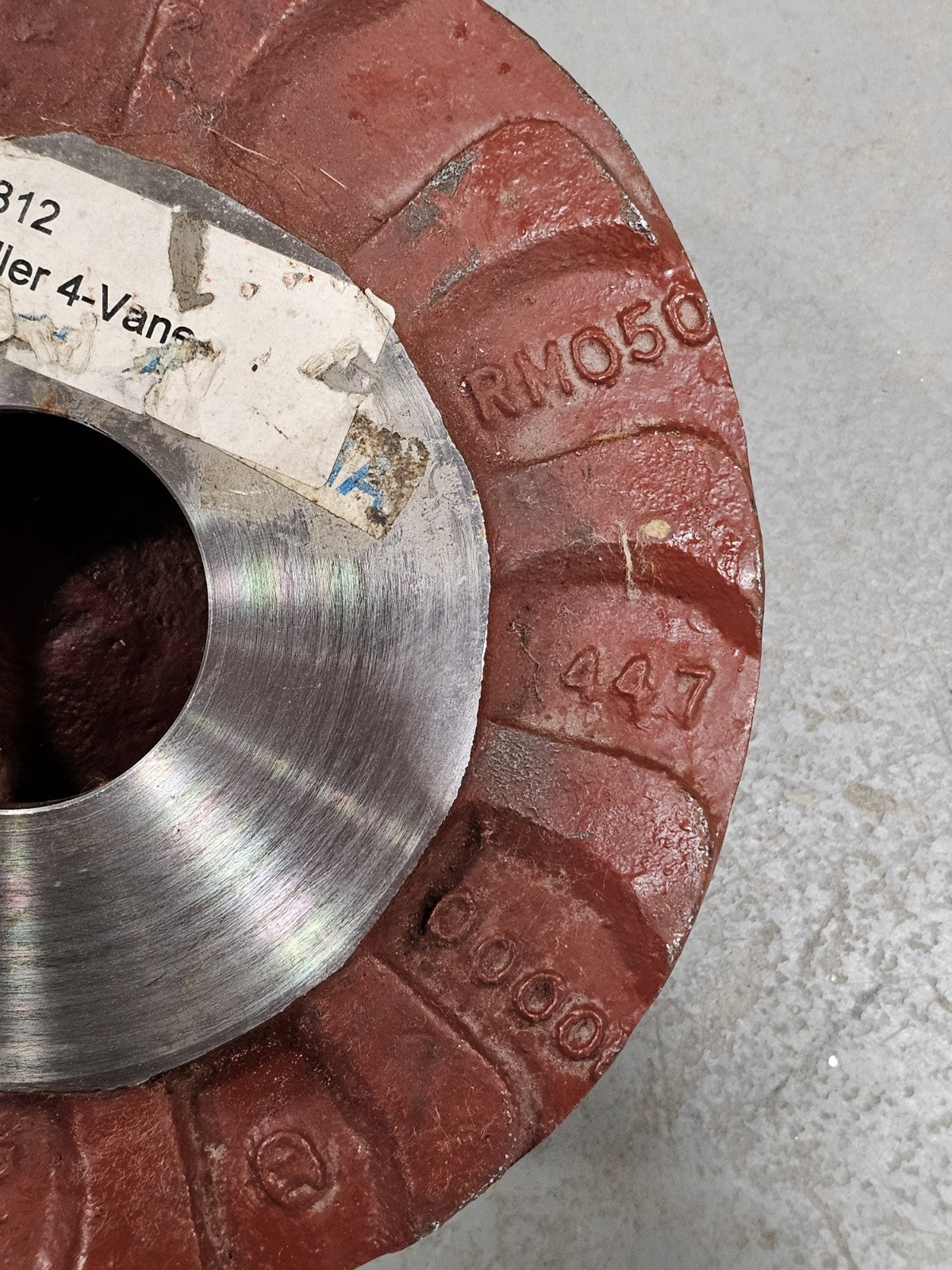 4-Vane Industrial Pump Impeller 200312 RM050 Cast Iron 