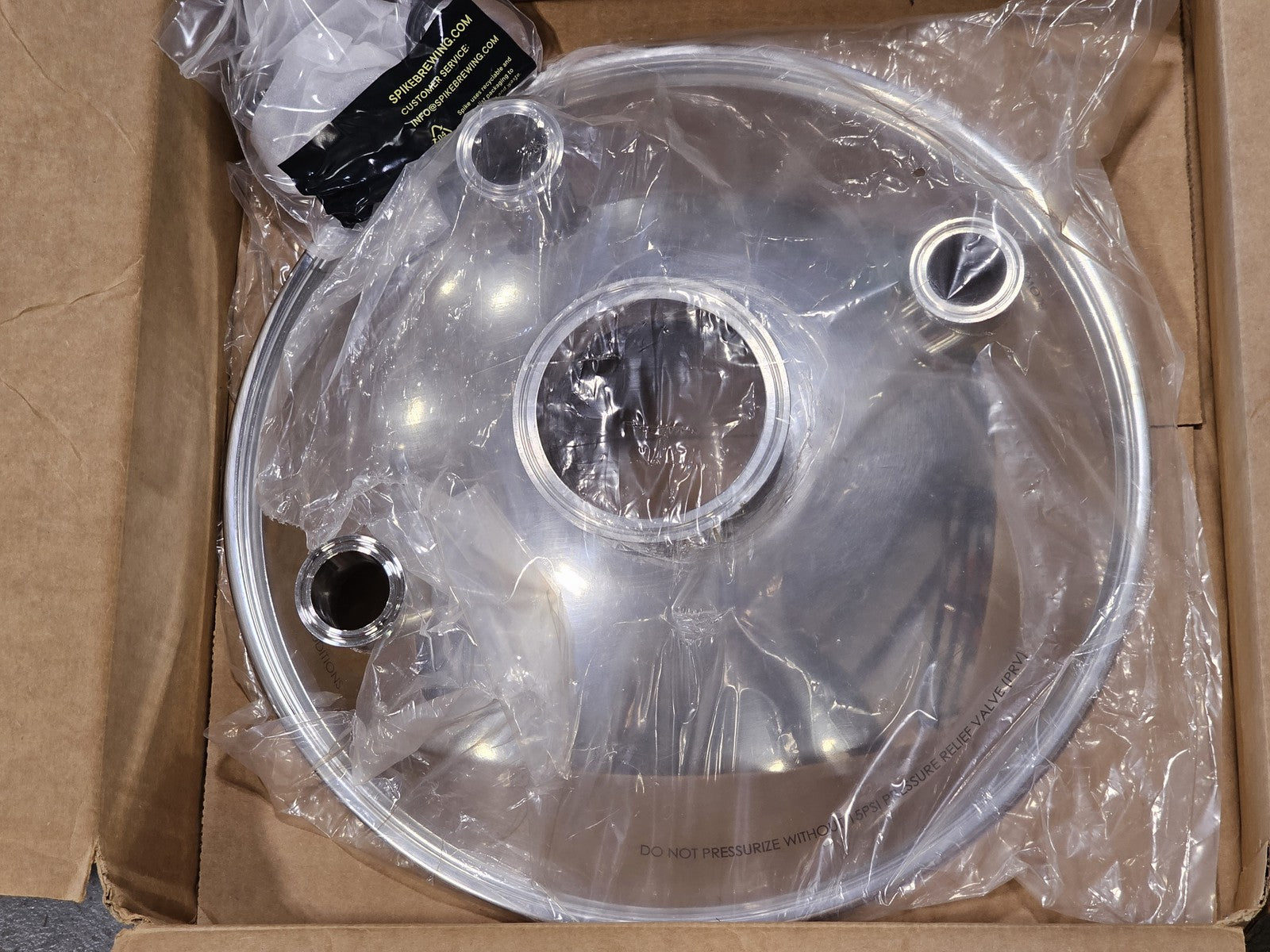 Spike Brewing 3-Port Stainless Steel Fermenter Lid CF5, CF10, CF15 or CF30 NEW