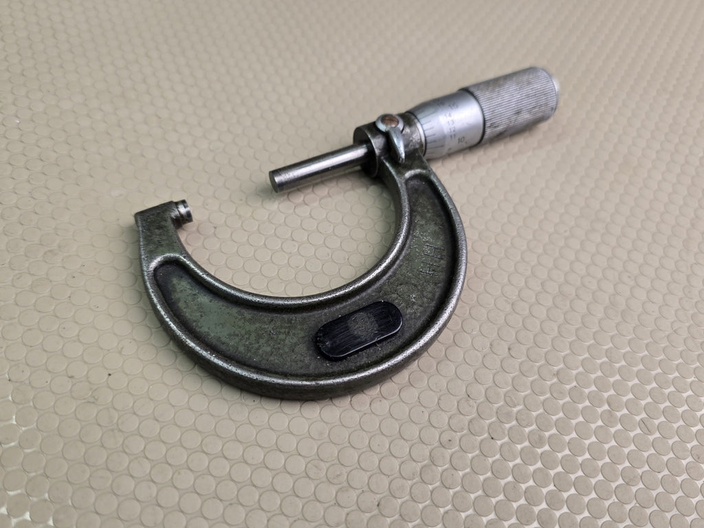 Mitutoyo 103-260 Outside Micrometer, Inch, Friction Thimble, 0-1" .0001” Range