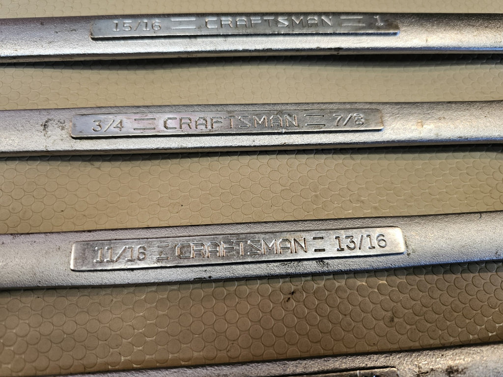USA Made= CRAFTSMAN = 6pc LARGE Double BOX END WRENCH SET SAE INCH 3/4"  1"