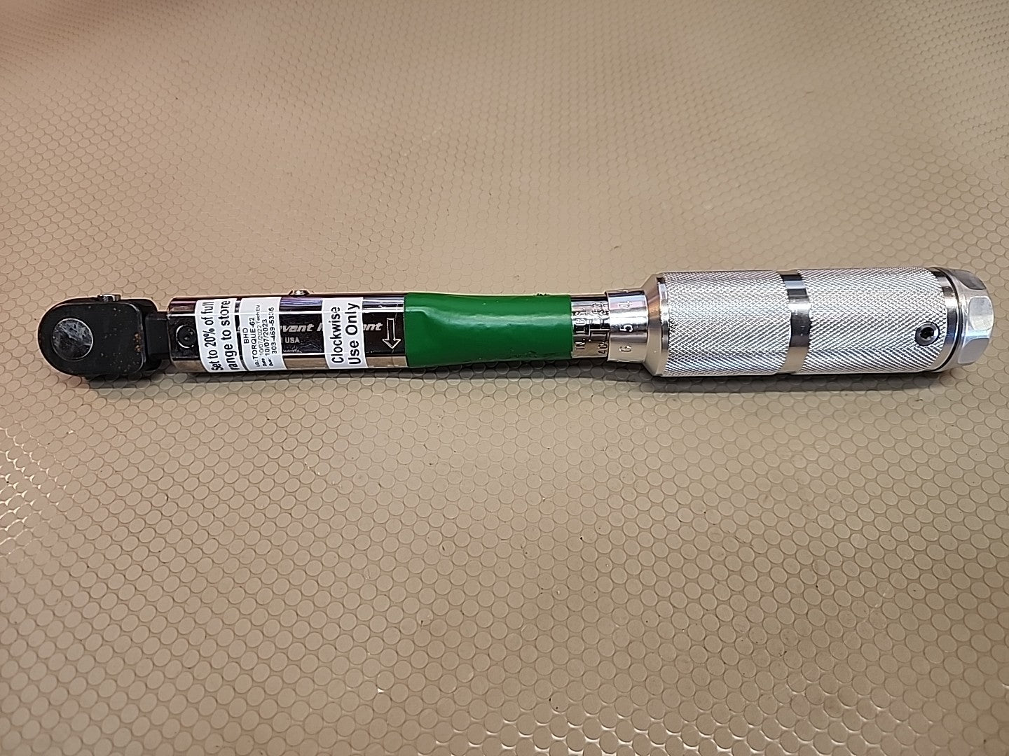 Sturtevant Richmont Torque Wrench 1/4 drive Clockwise Use 