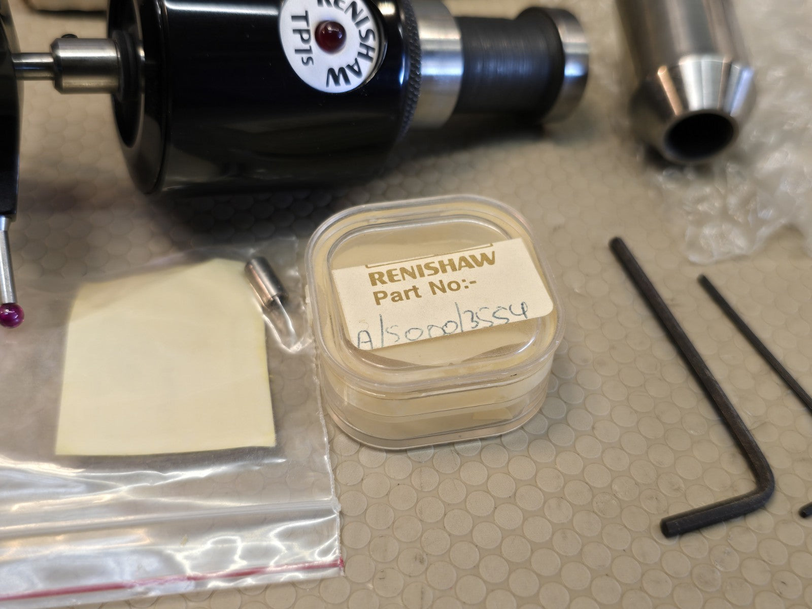 Renishaw TP1SM / TP1S CMM Touch Probe In Box + 4 or 5 Point Star Stylus Probe