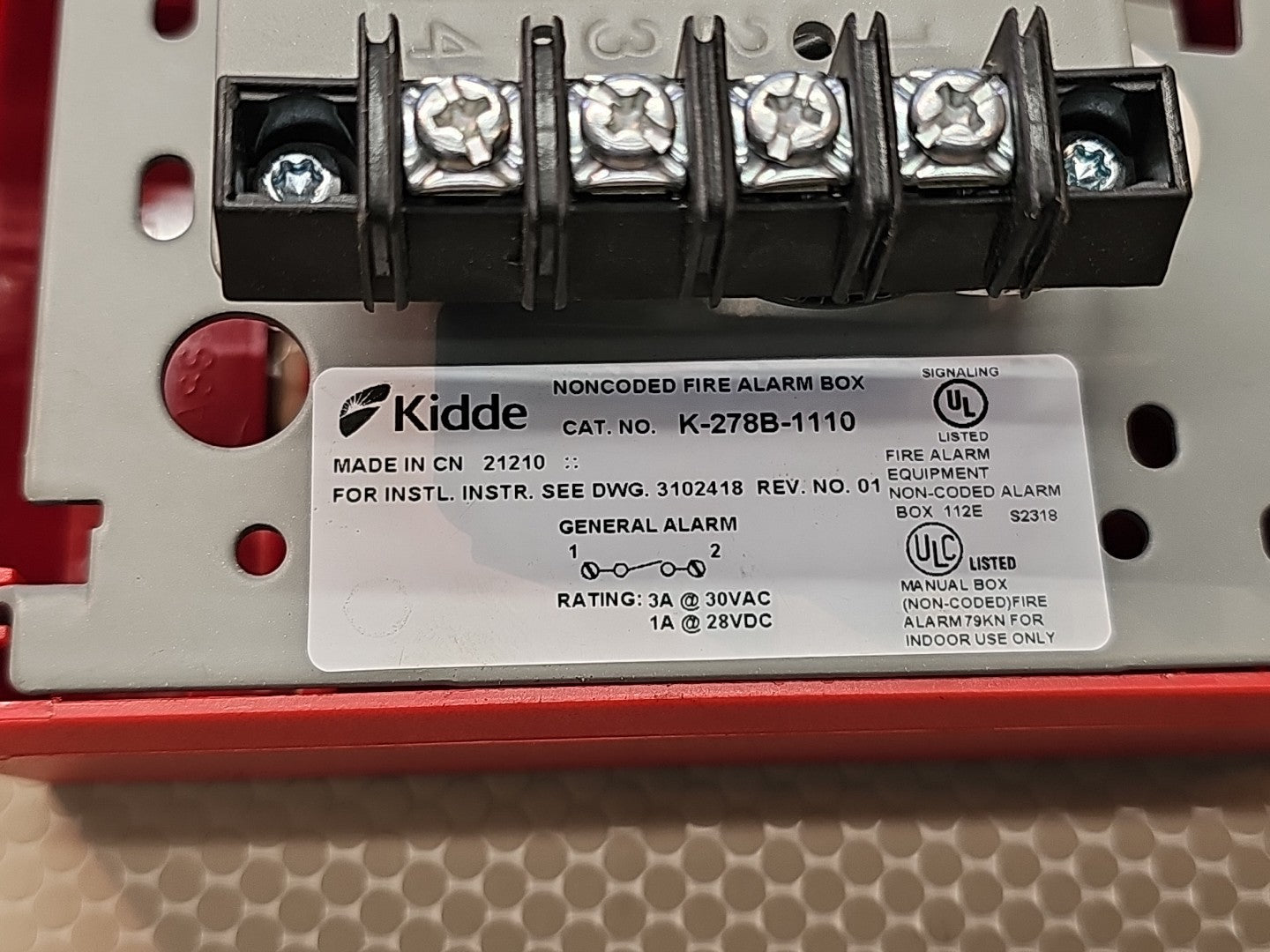 Edwards K-278B-1110 Kiddie