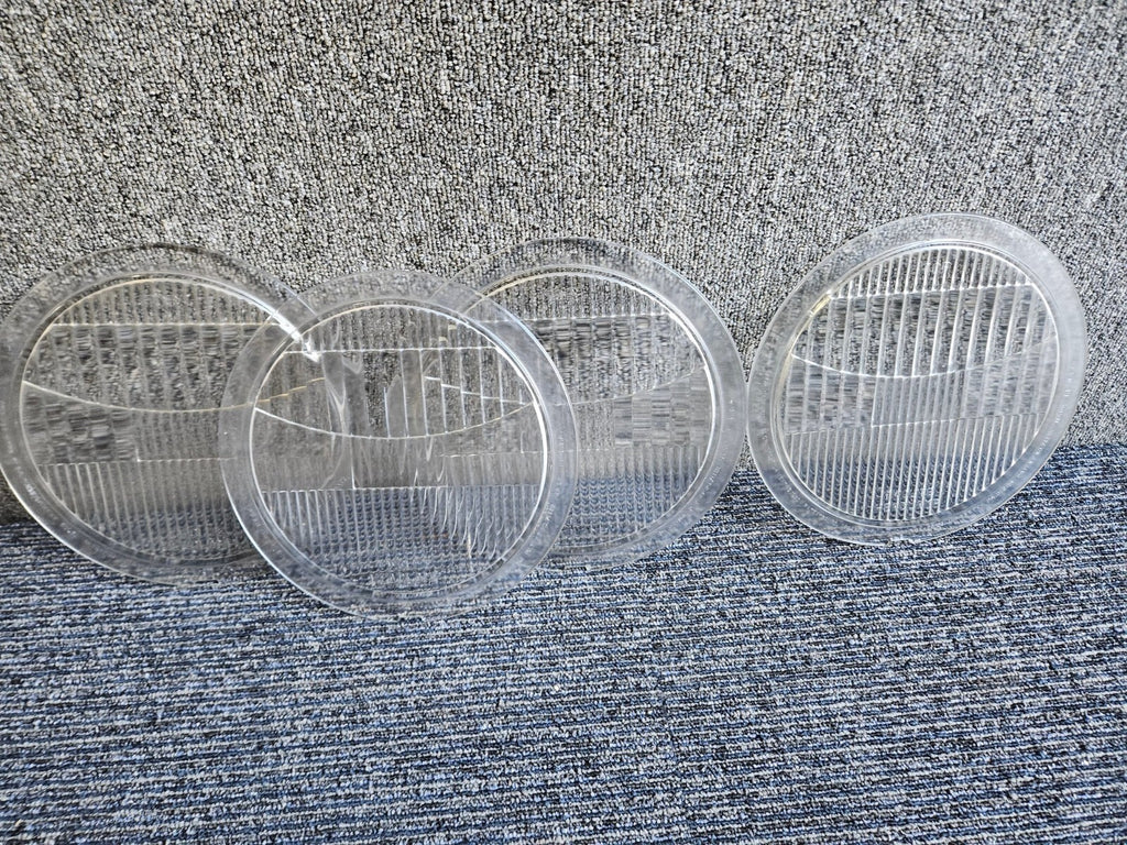 4x Antique Twolite Headlamp Glass Headlight Lens Auto *WILL SPLIT* 9 X 7-23/32