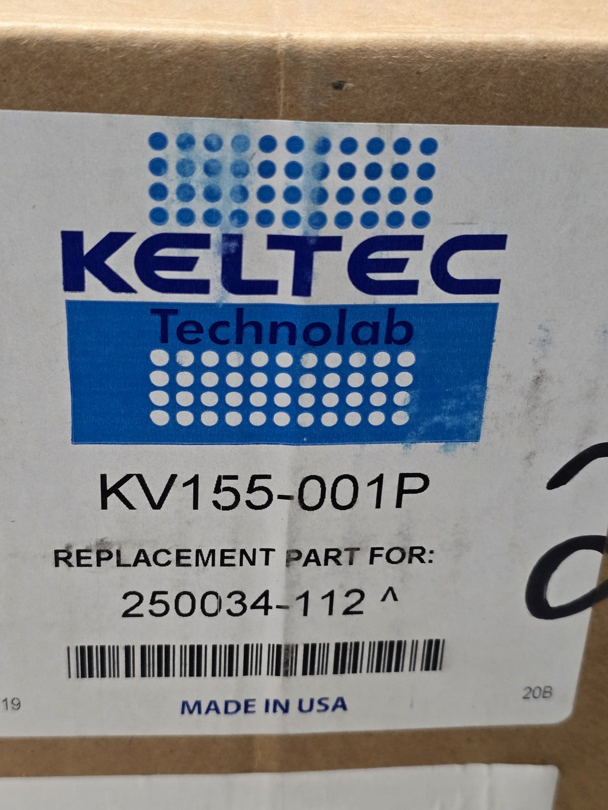 KELTEC KV155-001P Air Oil Separator for Sullair 250034-112 Made in USA