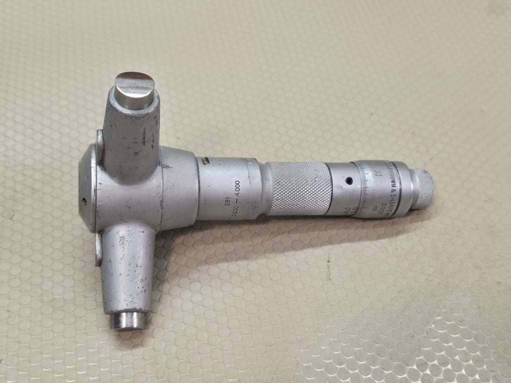 Brown & Sharpe No. 281 Internal Micrometer Range 3.600"- 4.000” Holtest Lathe