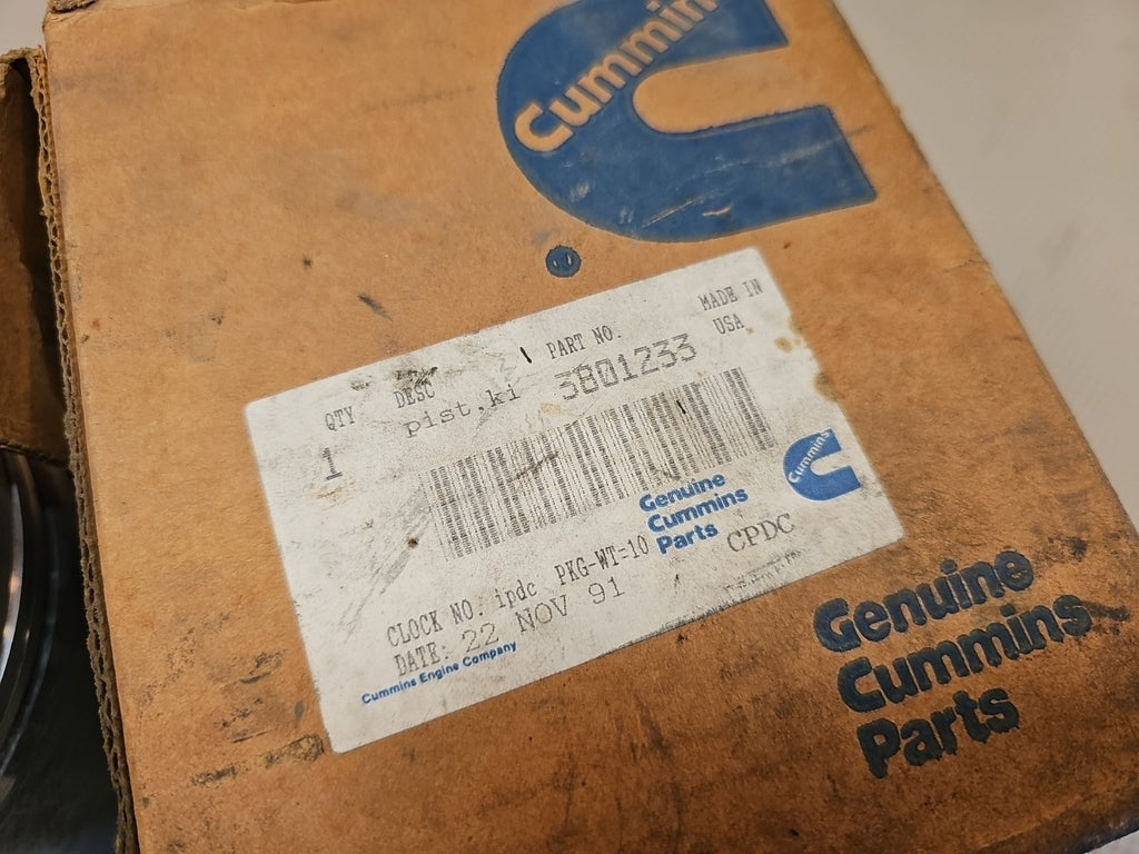 NOS Cummins OEM 3801233 PISTON BODY Kit 3028685 Suitable For Cummins