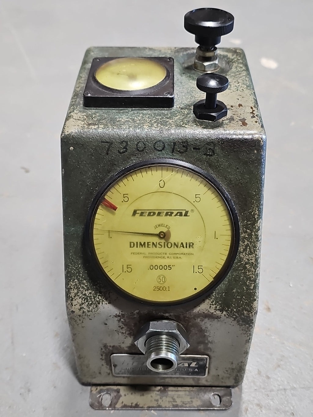 Federal D-2500 Dimensionair Air Gage .00005" 2500:1 Dial Type 