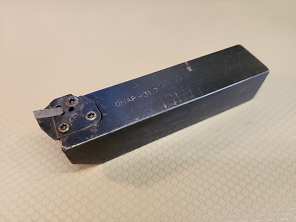 ISCAR GHAR-31.7 LATHE TURNING TOOL HOLDER 1 1/4 SQUARE SHANK GROOVING PARTING