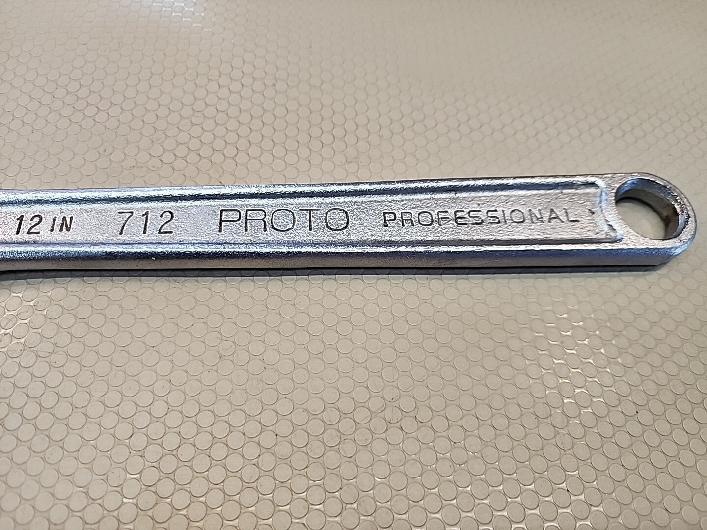 Proto Professional 712 Adjustable Wrench 12" Chrome Made In USA