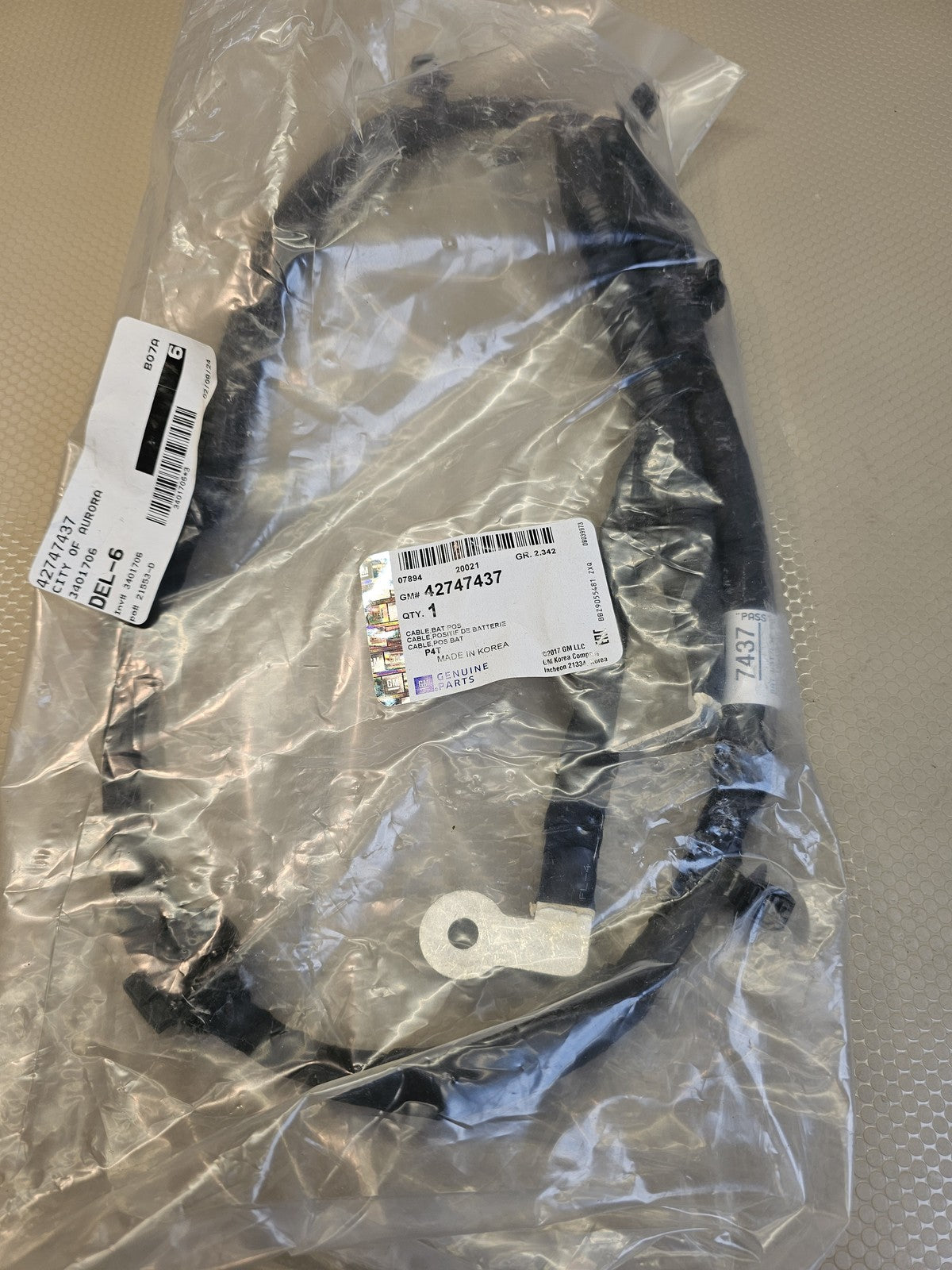 GM 42747437 Positive Battery Cable 2020-2025 Encore GX Trailblazer New OEM