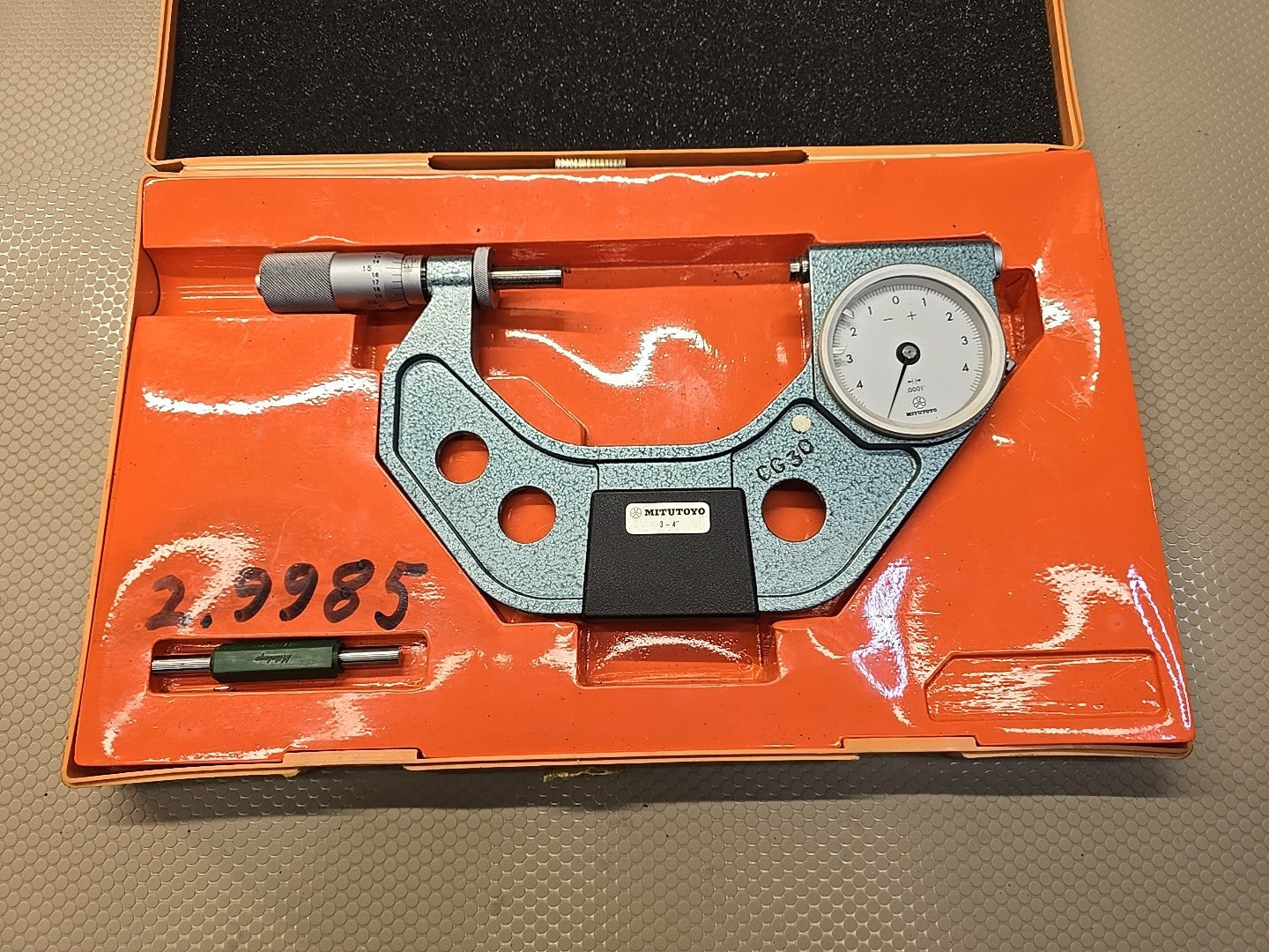Mitutoyo 510-134 Indicating Micrometer 3-4" Range .0001" *MINTY* $1400 MSRP