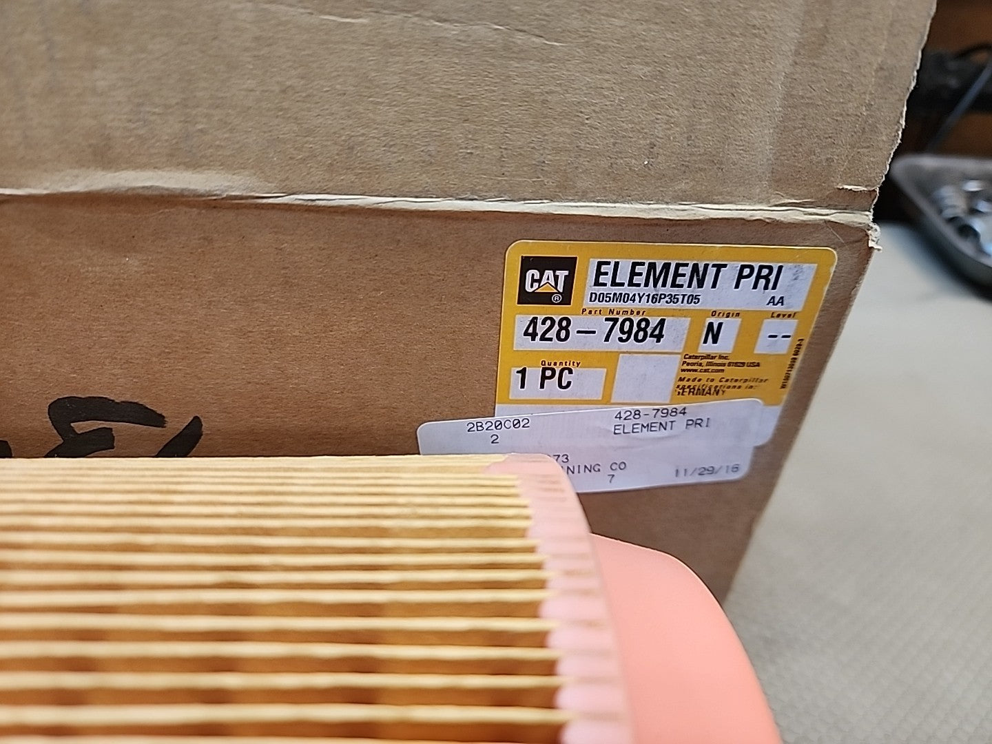 OEM CAT ENGINE AIR FILTER ELEMENT PRI 428-7984