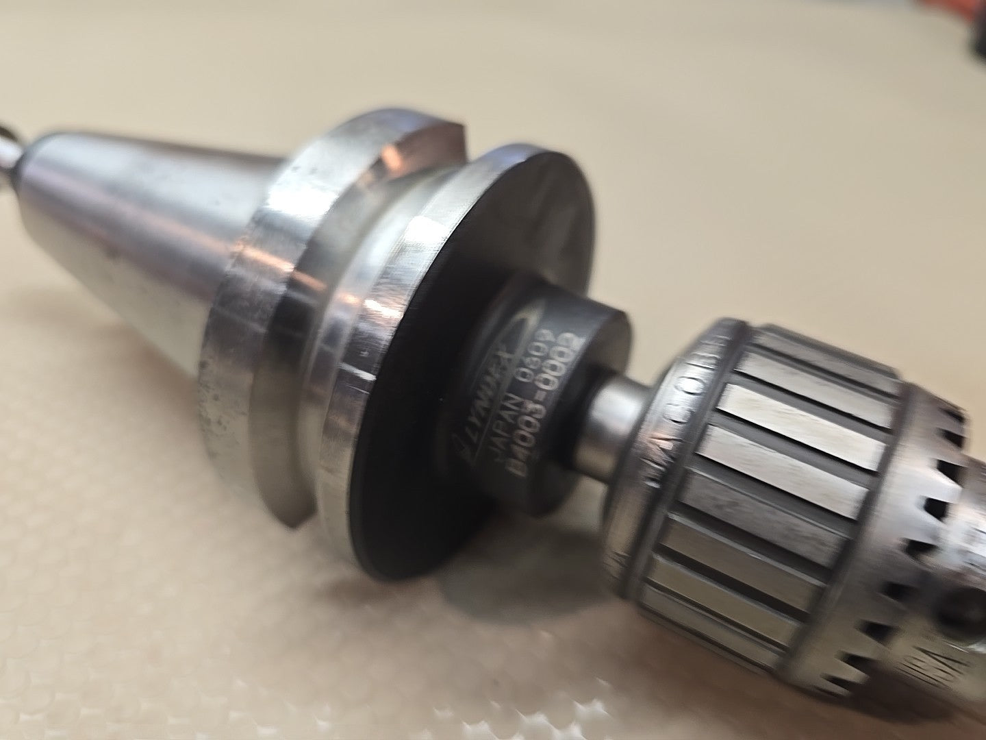 Jacobs Ball Bearing Super Chuck 0"-1/4" 5/8" Jacobs Arbor 8-12/N 2SJT BT40 Hold