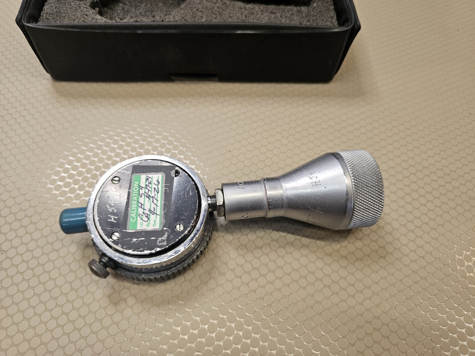 Acme Scientific 0°-90° Range Dial Indicator Chamfsr Gage + Case Starrett Sharp