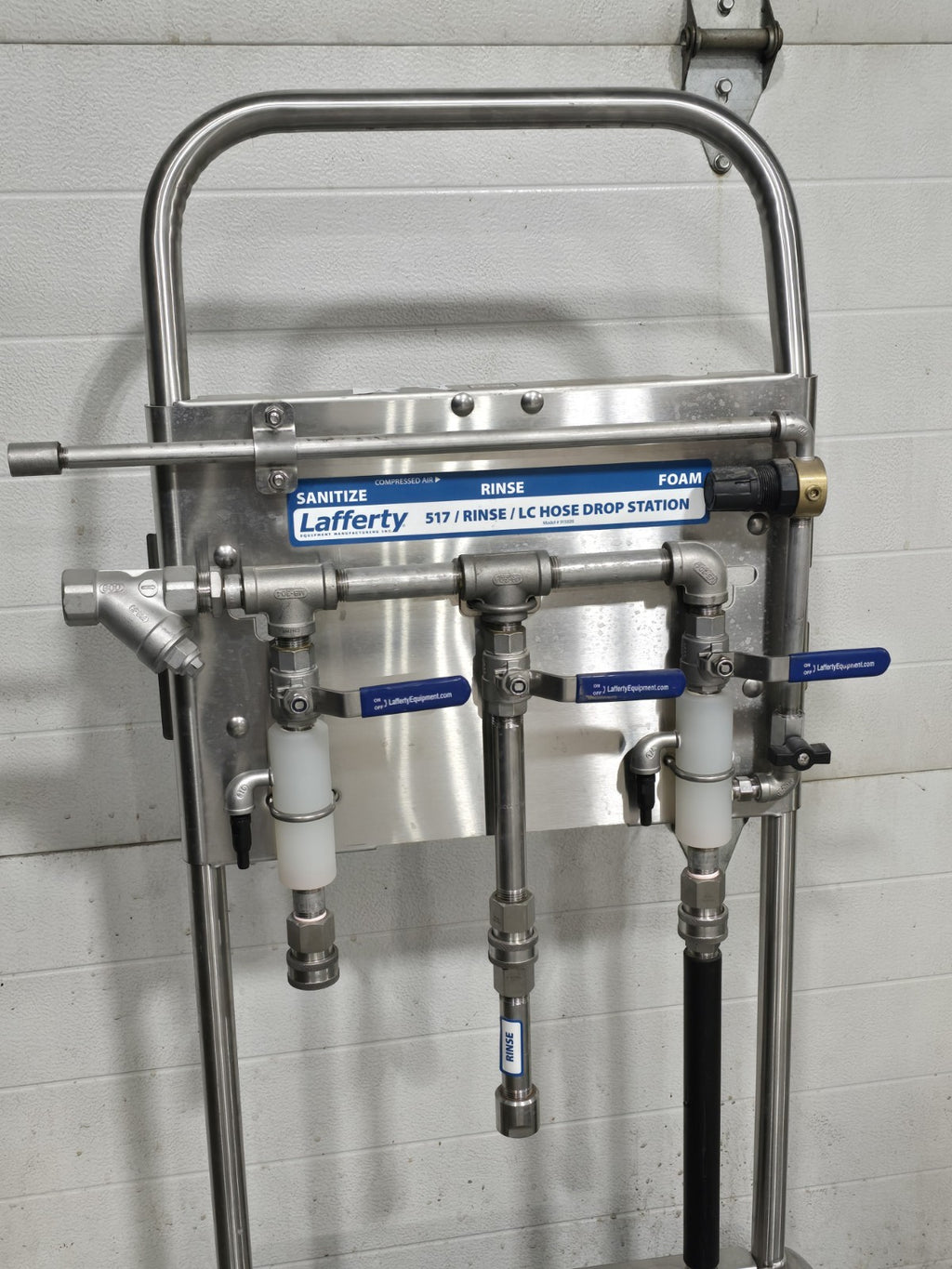 Lafferty Portable 517 Sanitize/Rinse/LC Foam Hose Drop Station 915828 Cart