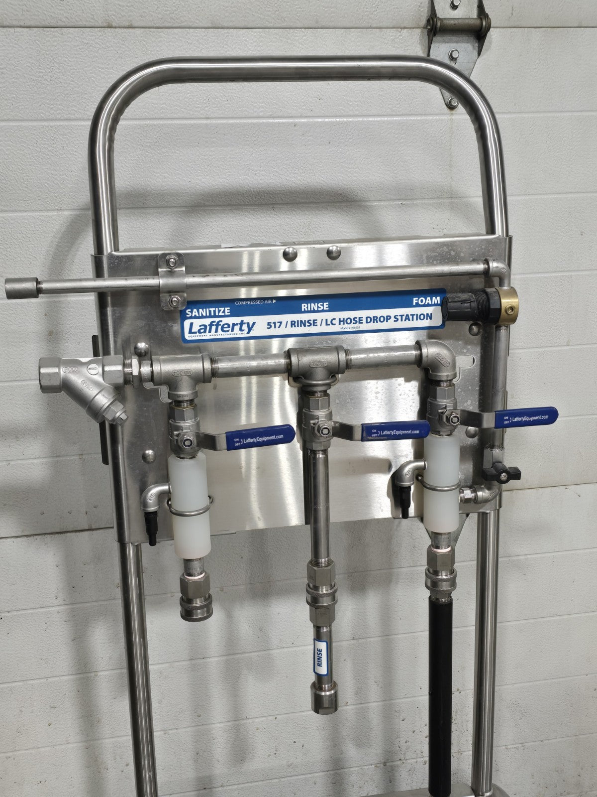 Lafferty Portable 517 Sanitize/Rinse/LC Foam Hose Drop Station 915828 Cart