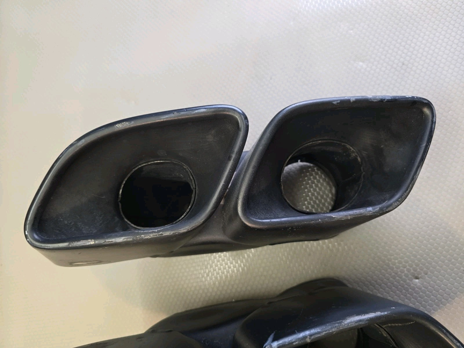 Porsche 911 Turbo S 991 Left/Right Exhaust Tip 991.111.762.61/761.62 Black OEM