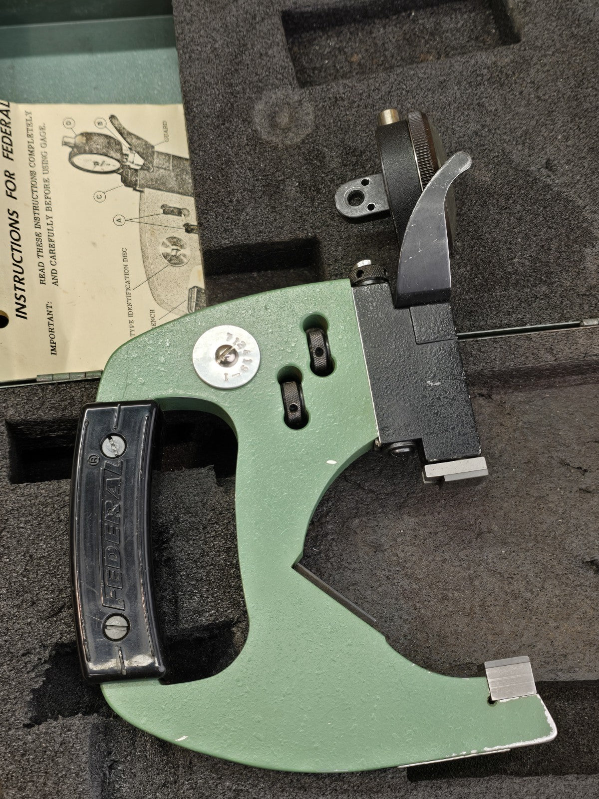 Federal Snap Gage 300P-3. 2-3”  Mahr Indicator Case 