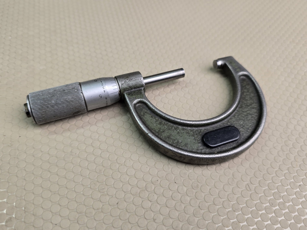 Mitutoyo 103-260 Outside Micrometer, Inch, Friction Thimble, 0-1" .0001” Range