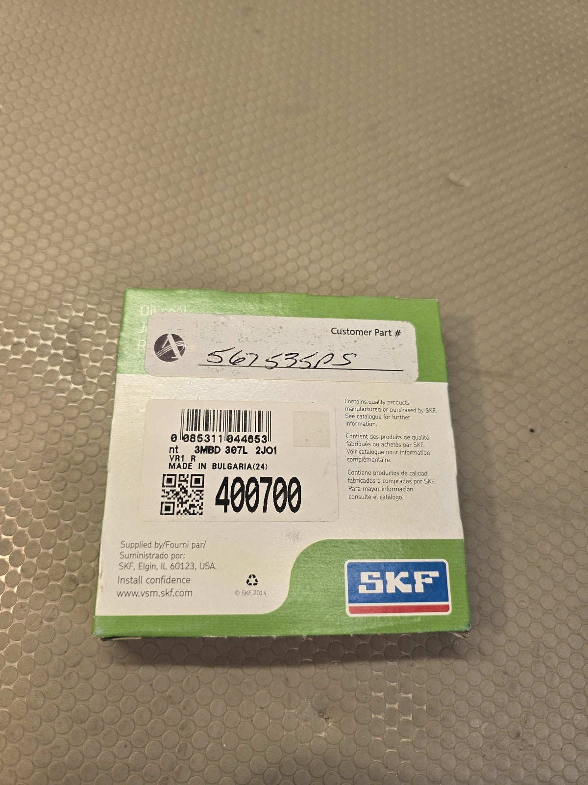 SKF 400700 V-Ring Oil Seal VR1 68-73mm Shaft Customer 567535PS