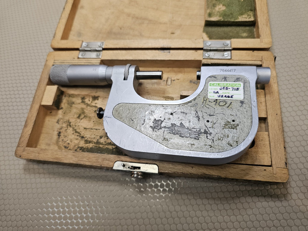 FOWLER / VIS 1-2” .0001” INDICATING MICROMETER COMPARATOR Machinist Tool Maker
