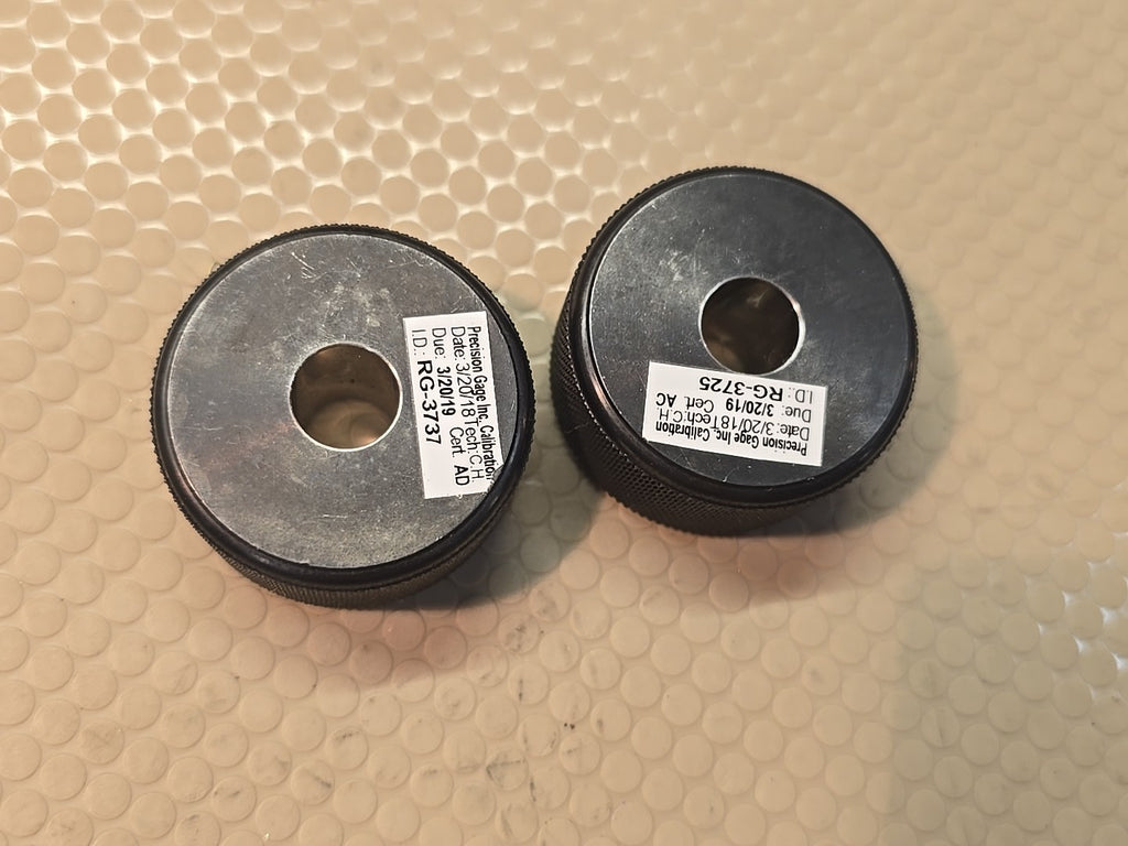 Zero Check .3740 .3780 GO NOGO Gauge Set Bore Gage Micrometer Setting Machinist