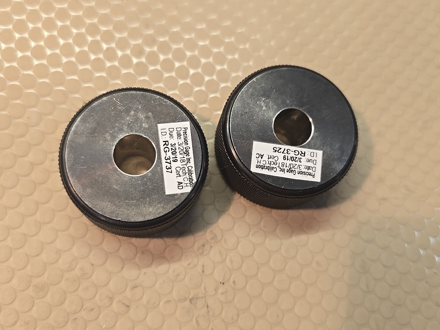 Zero Check .3740 .3780 GO NOGO Gauge Set Bore Gage Micrometer Setting Machinist