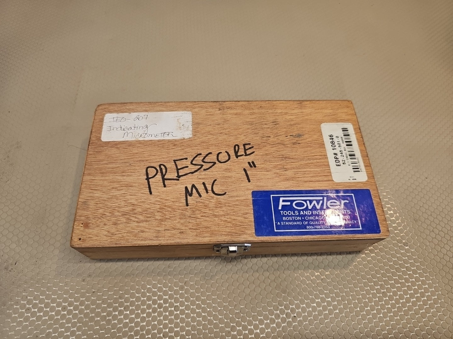 Fowler 52-245-150-0 Indicating Micrometer, 25-50mm Range. 0.001mm Graduation