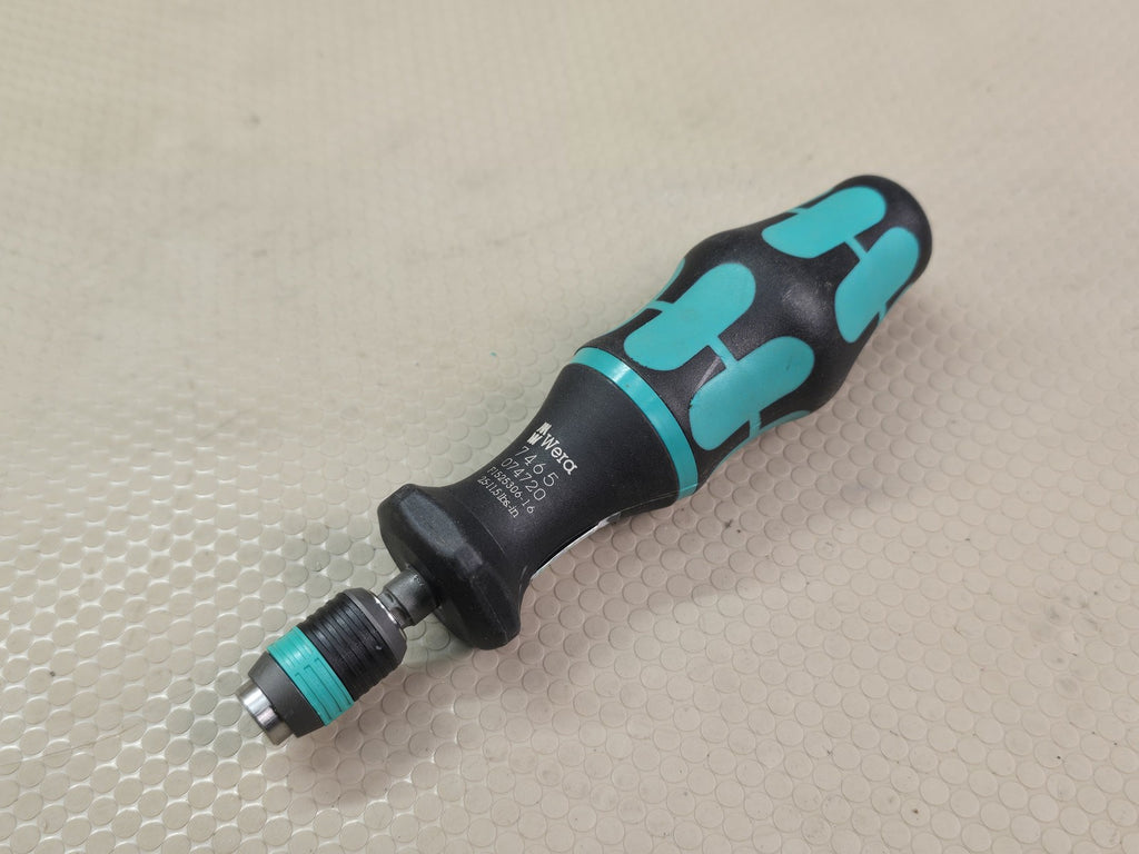 Wera 05074720001 7465 Kraftform Pre-Set Torque Screwdriver 2.5 in-lbs