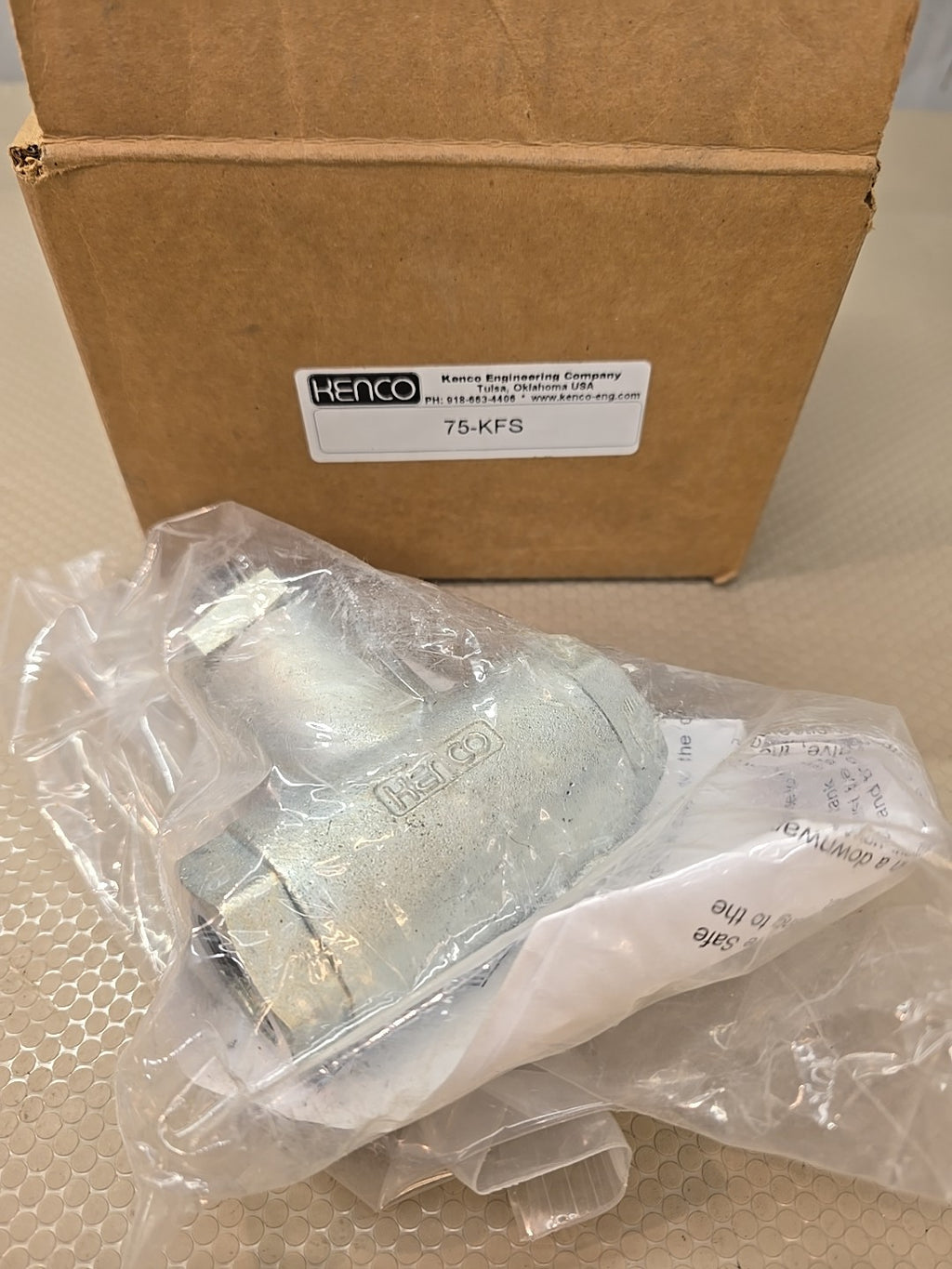 Kenco 75-KFS 3/4" Fire Safe Oil Valve Thermal Shut-Off NPT NEW