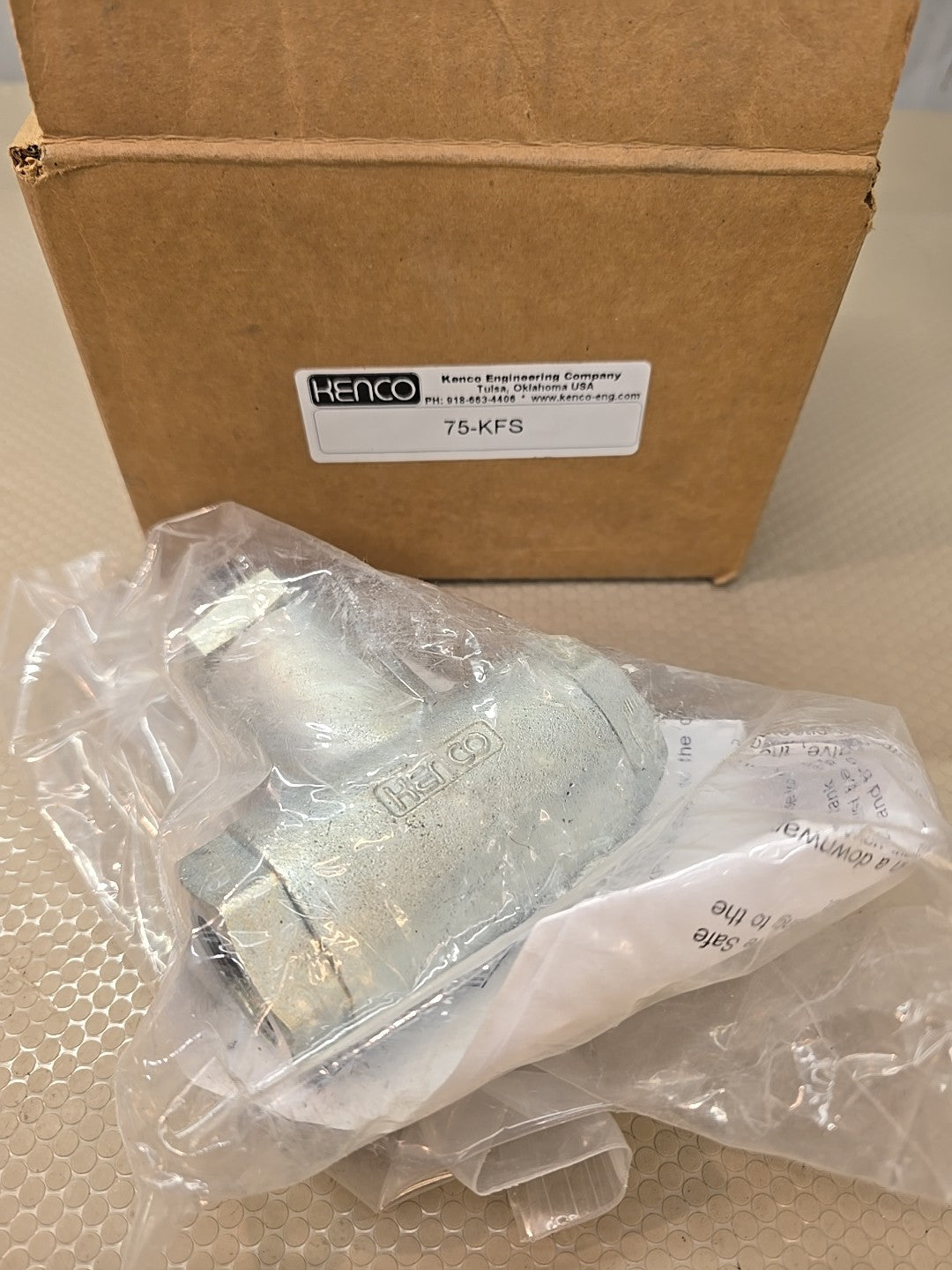 Kenco 75-KFS 3/4" Fire Safe Oil Valve Thermal Shut-Off NPT NEW