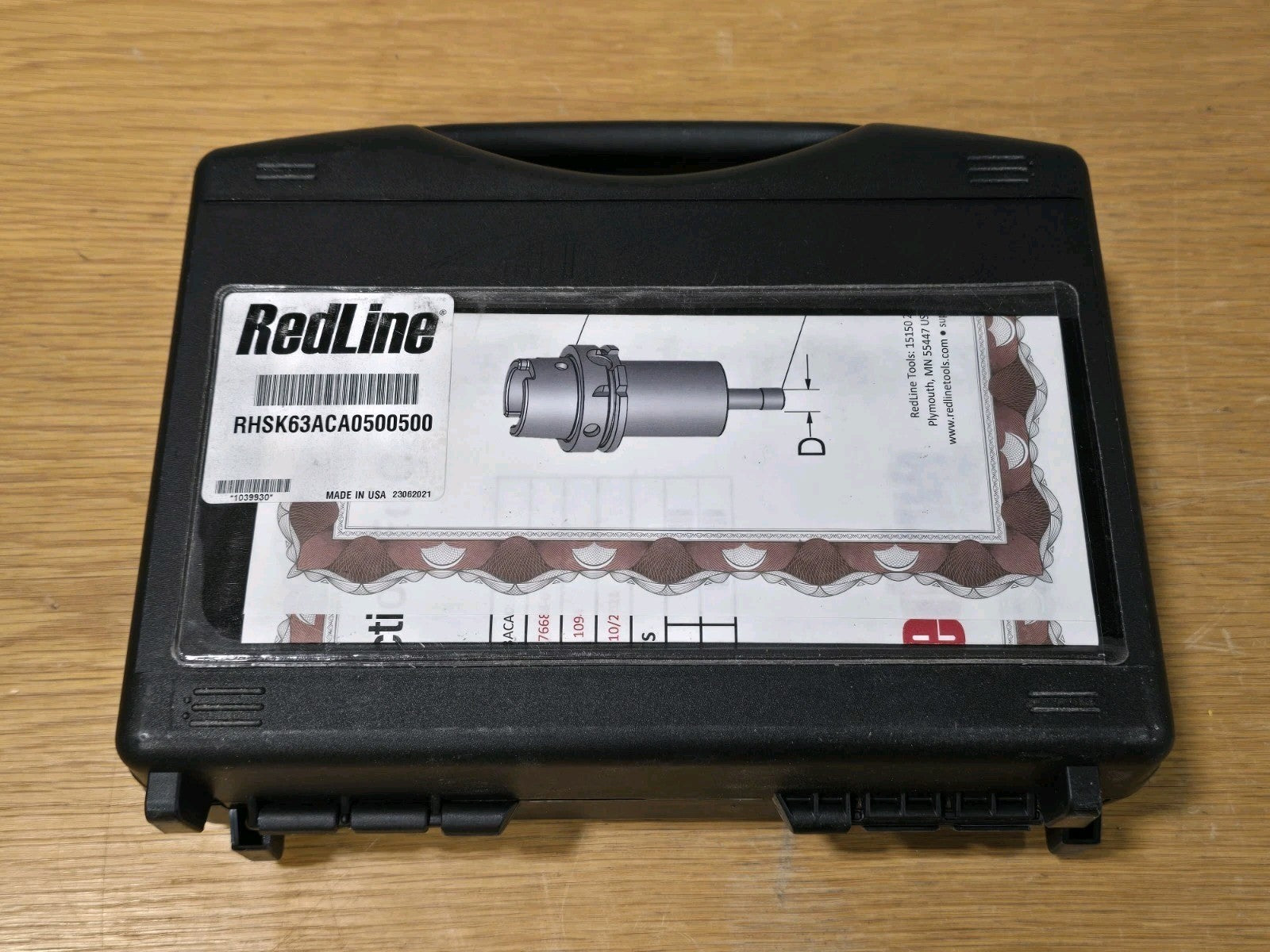 RedLine Tools Calibration Kit RHSK63ACA0500500 HSK63A *UNUSED*