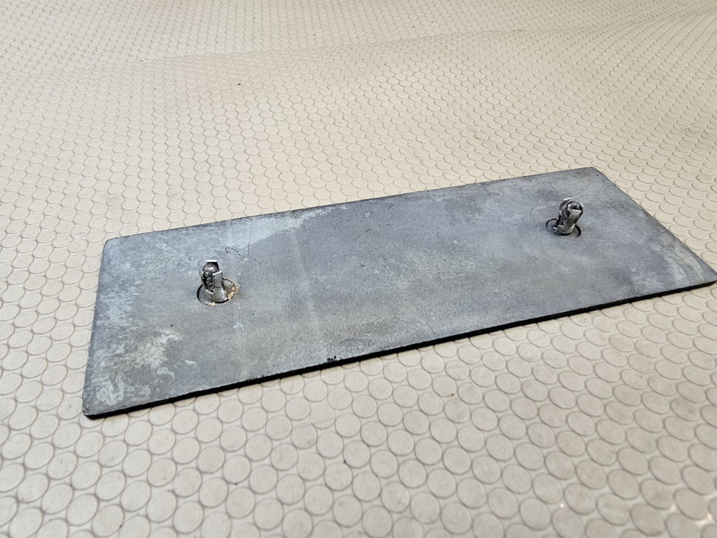 Vintage Snap-On Tool Box Metal Plate Emblem Logo Badge 5-1/8'' Wide WITH STUDS