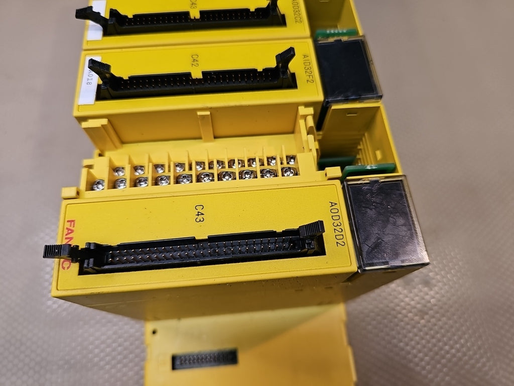 FANUC I/O Module Bundle - AIF01A, ACT01A, AID32F2, A0D32D2, ABU10A