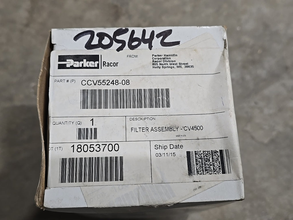 Genuine Parker CCV55248-08 Filter Assembly CV4500 OEM / NEW