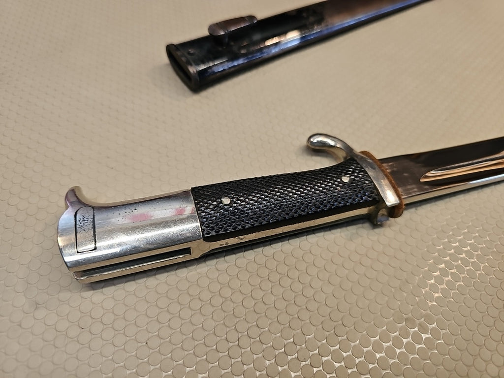 WWII German Dress Dagger Bayonet Knife F.W. Holler Solingen + Scabbard 