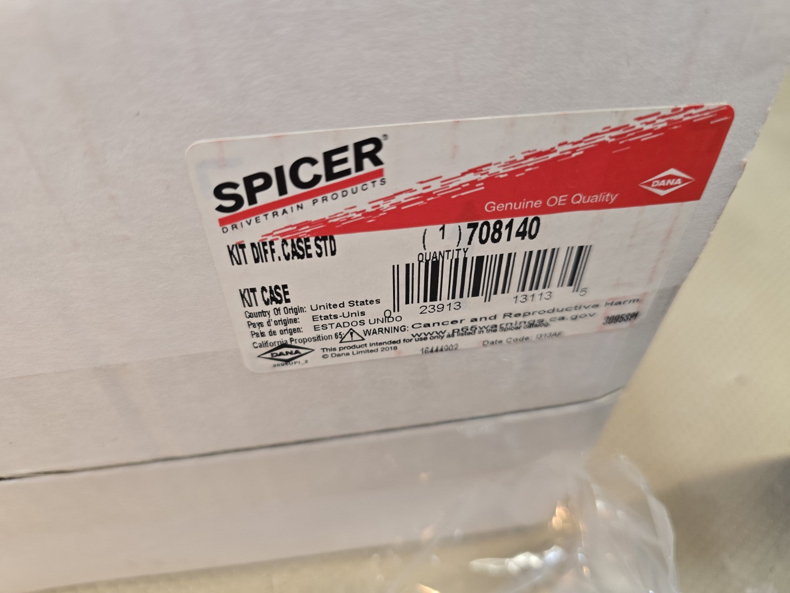 NEW 708140 SPICER JEEP DANA 35 REAR OPEN EMPTY DIFFERENTIAL CARRIER CASE 3.31