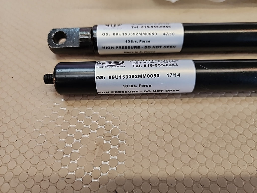 2x Set IGS VOLUMELINE GS:89U HIGH PRESSURE GAS SPRING 10 LBS 47/10 & 17/14 