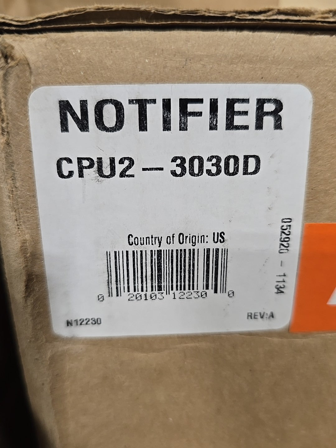 (NEW) NOTIFIER CPU2-3030D - INTELLIGENT ADDRESSABLE CONTROL PANEL