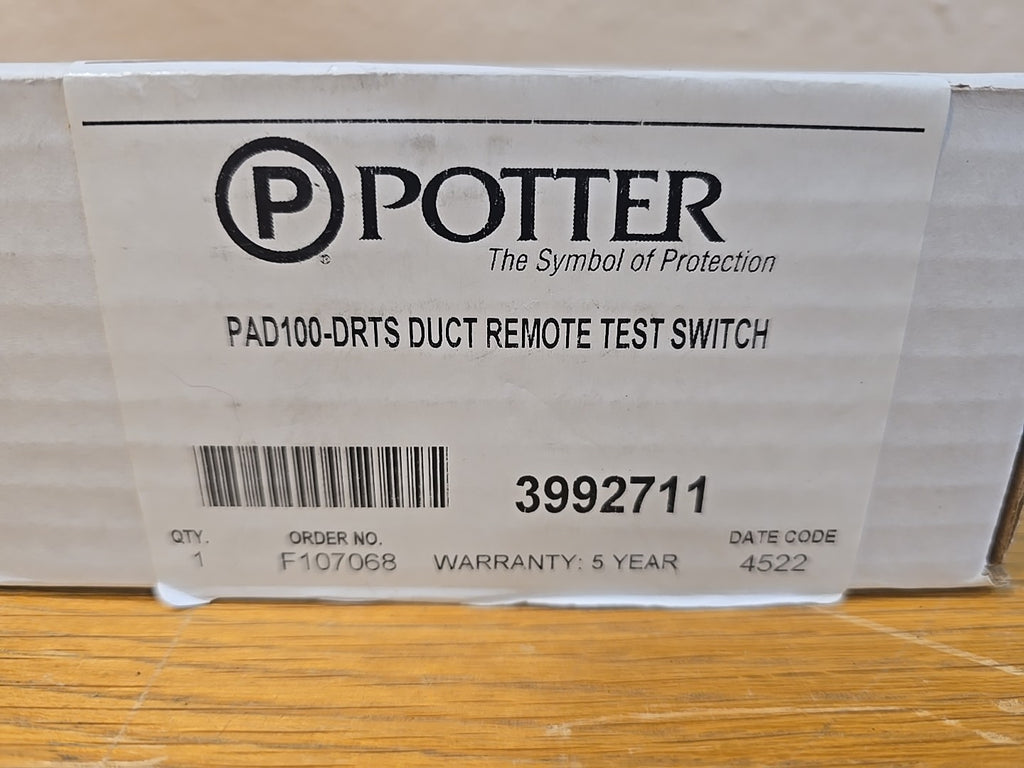 Potter PAD100-DRTS Duct Remote Test Switch MODULE 3992711