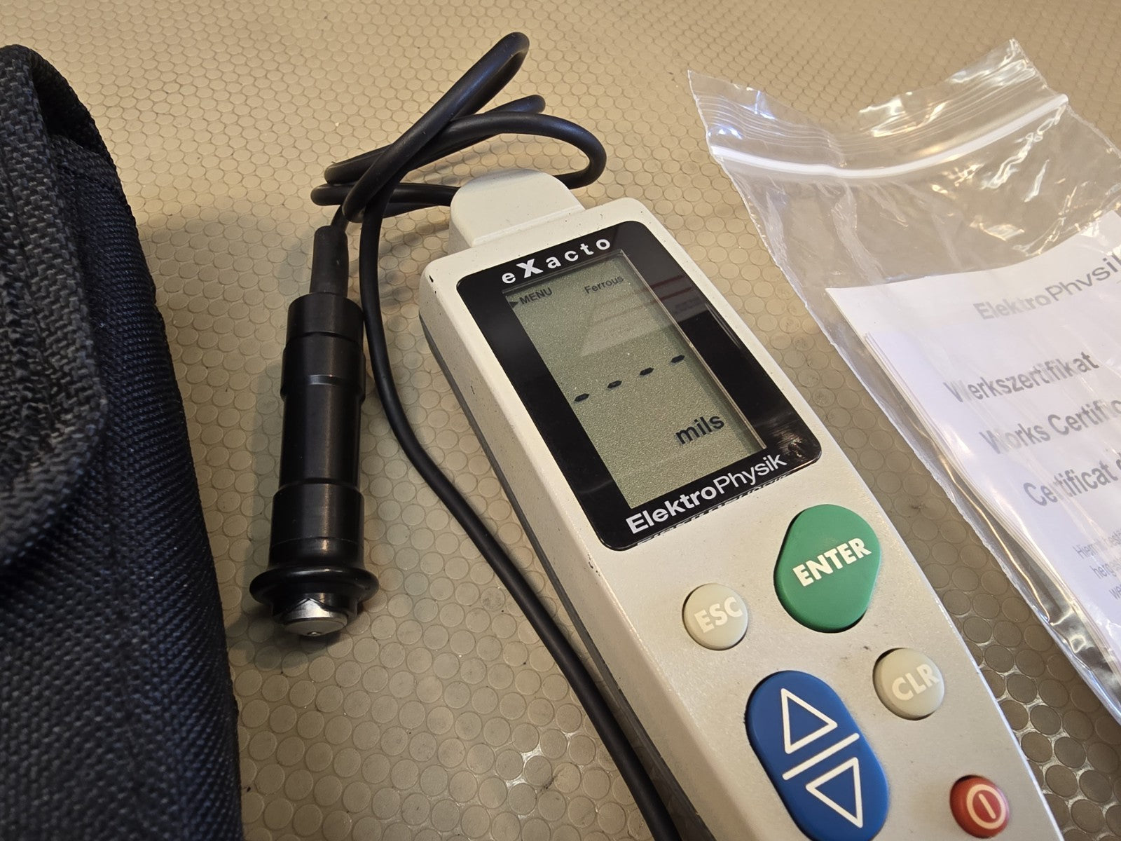 ElektroPhysik eXacto FN Compact Coating Thickness Tester (180-0202) #A6-10